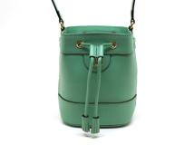 GUCCI　グッチ　ミニバケットバッグ　グリーン　レザー　550620　2148103864537　【中古】【大黒屋】【200】
