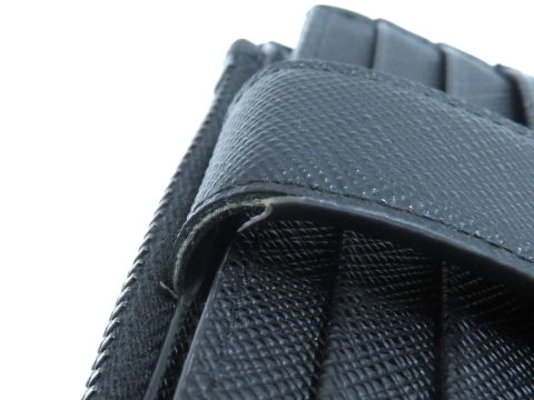 Prada　プラダ　二つ折り財布　 ブラック　 サフィアーノ　2MC066【431】2143000734884