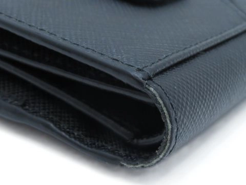 Prada　プラダ　二つ折り財布　 ブラック　 サフィアーノ　2MC066【431】2143000734884