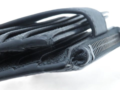 Prada　プラダ　二つ折り財布　 ブラック　 サフィアーノ　2MC066【431】2143000734884