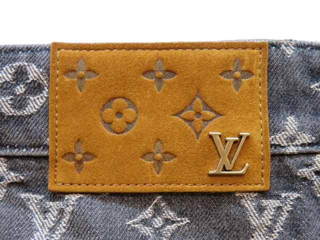 LOUIS VUITTON ルイヴィトン モノグラムジャガードバギーデニム