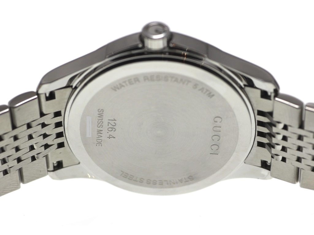 GUCCI グッチ 腕時計 Gタイムレス 126.4 YA126406 ステンレス ブラウン文字盤 クォーツ【472】EY