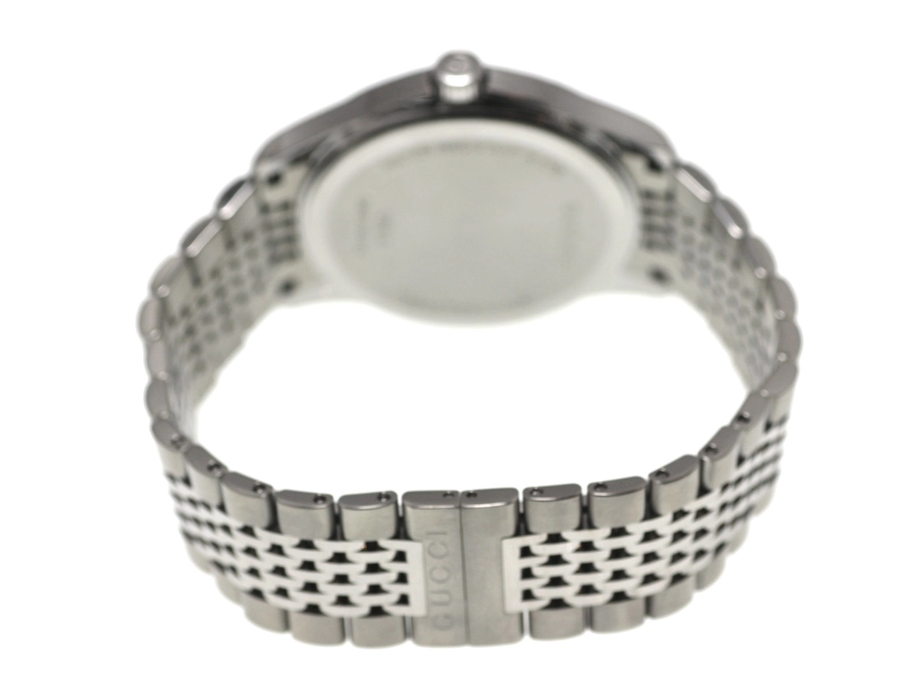 GUCCI グッチ 腕時計 Gタイムレス 126.4 YA126406 ステンレス ブラウン文字盤 クォーツ【472】EY