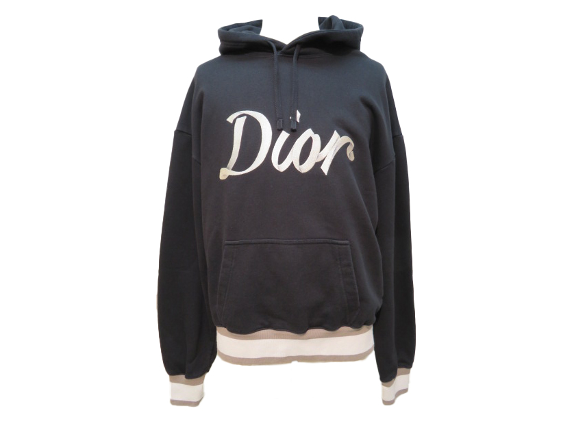 DIOR ブラック ロゴ パーカー 3221【希少人気コラボ】ディオール  
