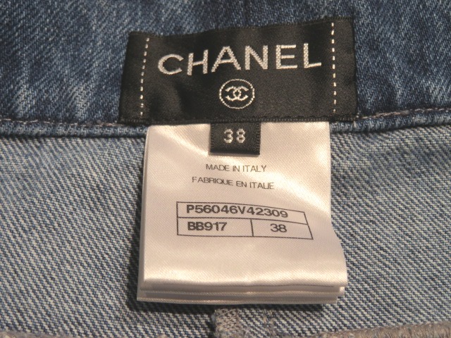 新品同様 CHANEL シャネル デニムジャケット ココマークボタン