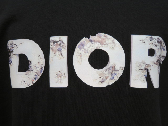 DIOR×Daniel Arsham ディオール×ダニエル・アーシャム ロゴプリントパーカー メンズXL ブラック コットン  2143000486721 【432】 の購入なら「質」の大黒屋（公式）