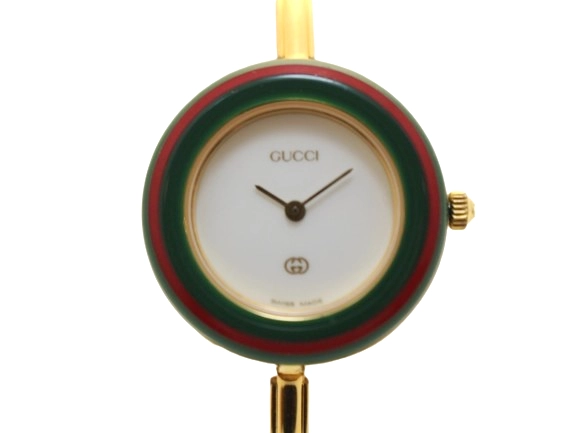 GUCCI グッチ 腕時計 チェンジベゼル 1100-L ホワイト GP