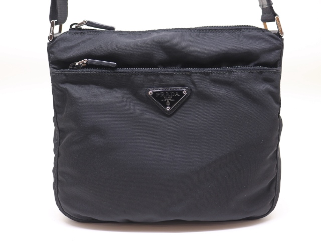 PRADA プラダ ブラック ナイロン ショルダーバッグ PRADA プラダ ショルダーバッグ ナイロン ブラック ユニセックス