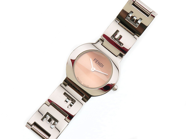 FENDI フェンディ オロロジ 3050L ピンク文字盤 ステンレススチール