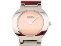 FENDI　フェンディ　オロロジ　3050L　ピンク文字盤　ステンレススチール　クオーツ　レディース時計　2148103671333【207】