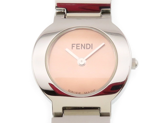 FENDI　フェンディ　オロロジ　3050L　ピンク文字盤　ステンレススチール　クオーツ　レディース時計　2148103671333【207】