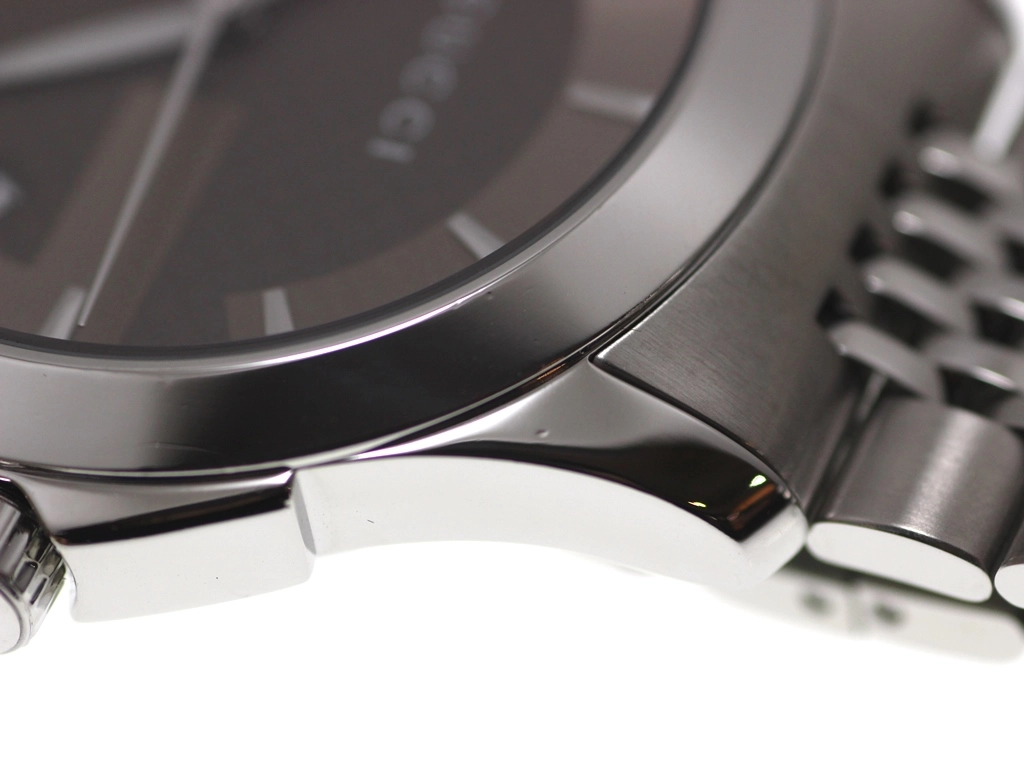 GUCCI グッチ 腕時計 Gタイムレス 126.4 YA126406 ステンレス ブラウン文字盤 クォーツ【472】EY