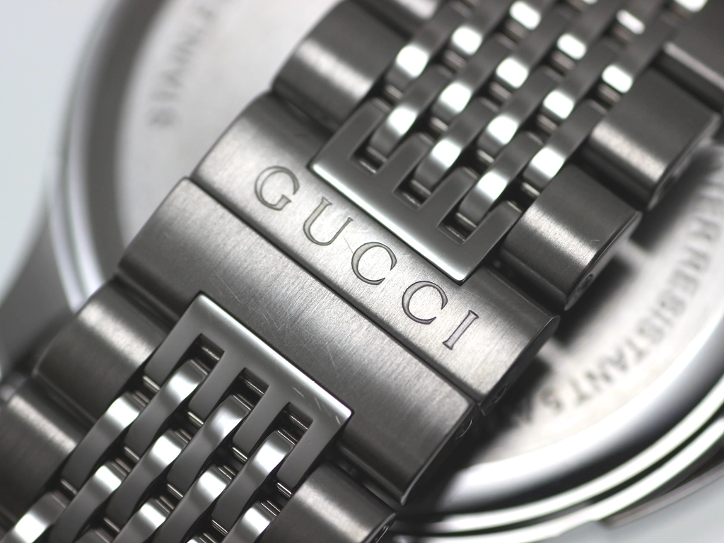 GUCCI グッチ 腕時計 Gタイムレス 126.4 YA126406 ステンレス ブラウン文字盤 クォーツ【472】EY