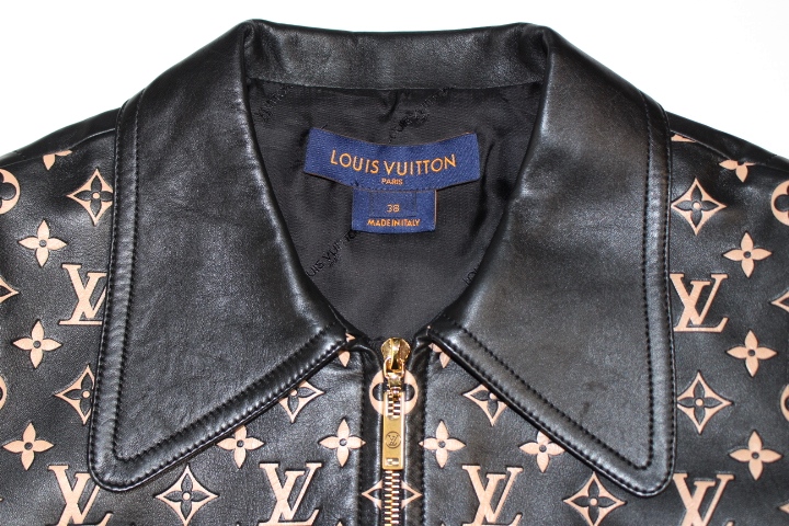 LOUIS VUITTON ルイヴィトン モノグラムレザーボンバー
