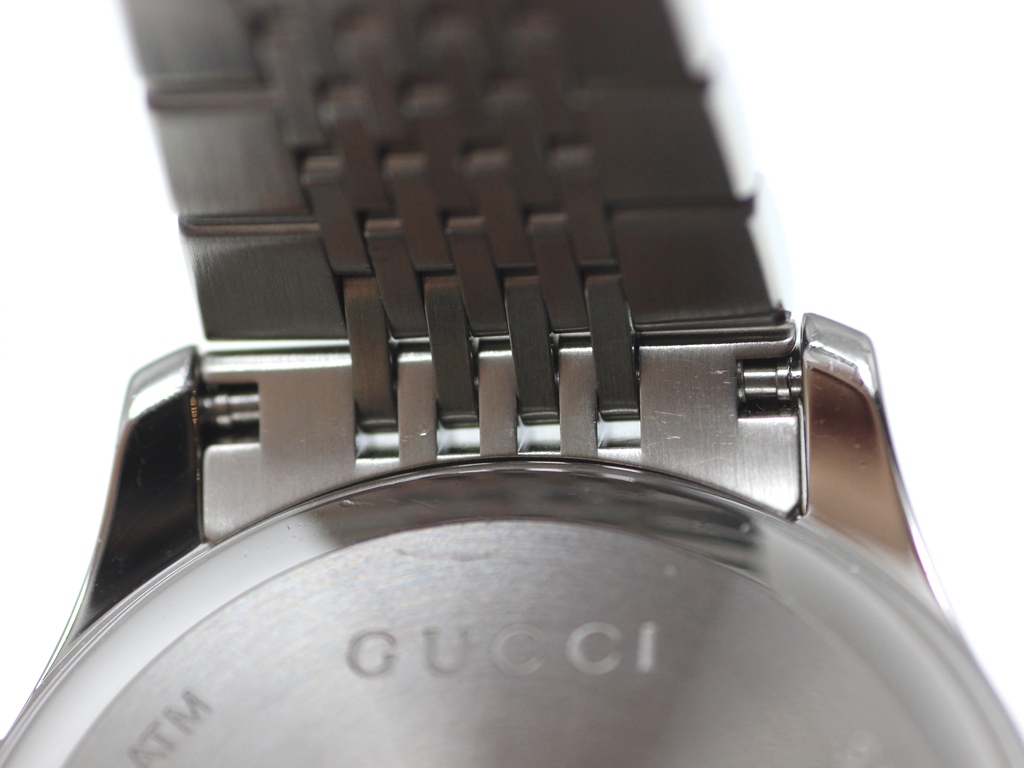 GUCCI グッチ 腕時計 Gタイムレス 126.4 YA126406 ステンレス ブラウン文字盤 クォーツ【472】EY