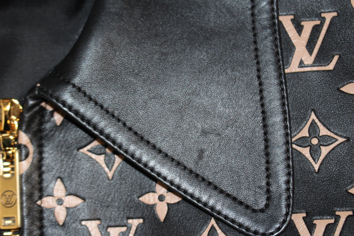 LOUIS VUITTON ルイヴィトン モノグラムレザーボンバー
