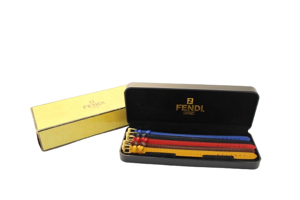 FENDI フェンディ 腕時計 カメレオン 640L シルバー GP/革 クオーツ