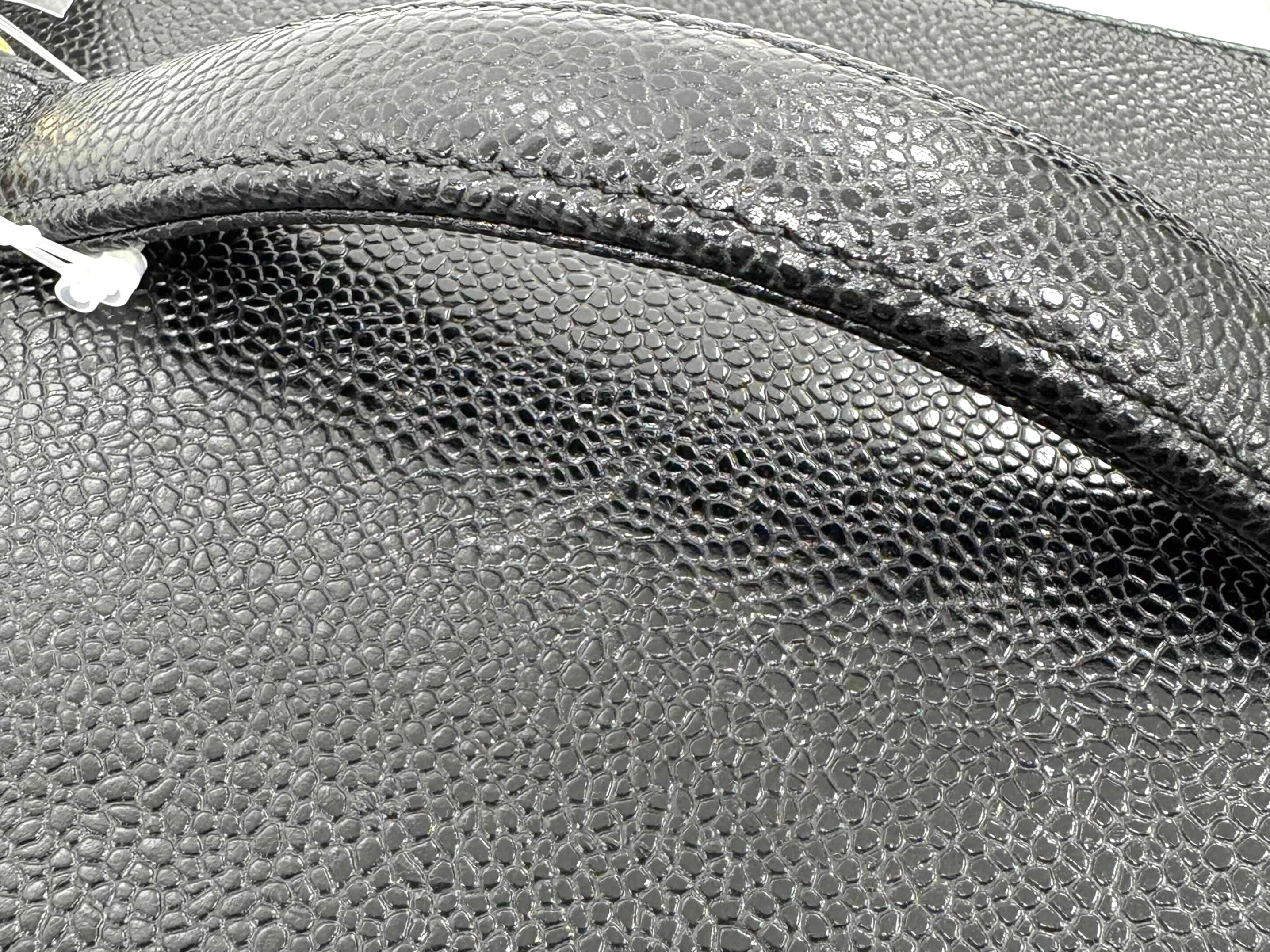 CHANEL シャネル ココマーク2wayバニティ ブラック/ゴールド金具 キャビア 【472】YY