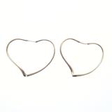 TIFFANY＆CO　ティファニー　オープンハートフープピアス　シルバー　約9.8g　2148103933653　【205】