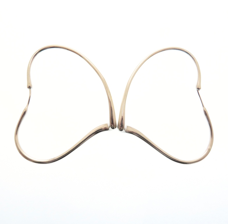 TIFFANY＆CO ティファニー オープンハートフープピアス シルバー 約9.8