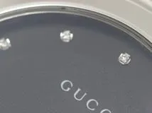 GUCCI グッチ 腕時計 Gタイムレス 126.4 YA126405 ステンレス 12Pダイヤモンドブラック文字盤 クォーツ【472】EY