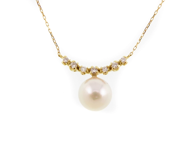 K18 パール　ネックレス 真珠ネックレスパールK18