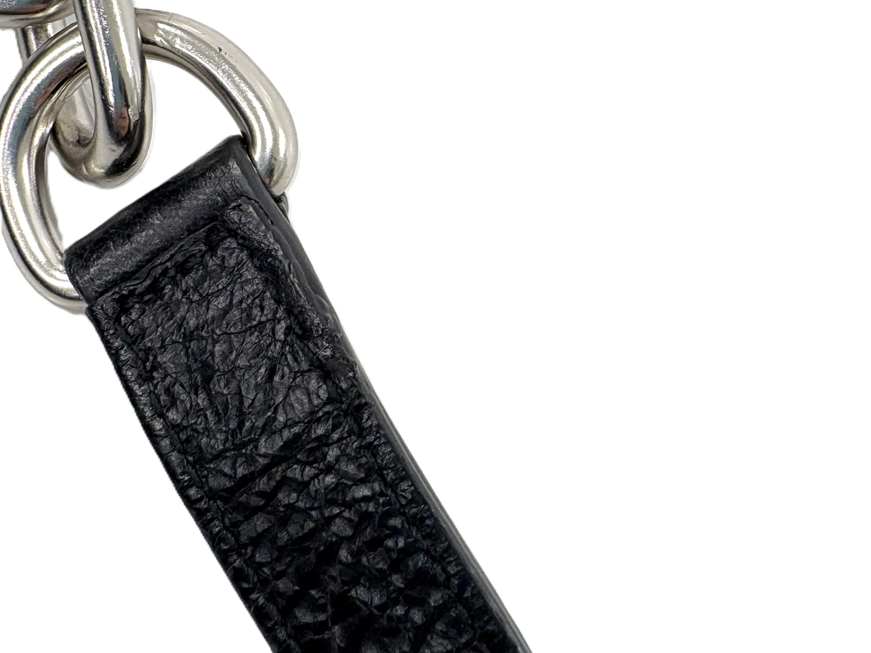 BALENCIAGA バレンシアガ グラフィティスーベニアベルトバッグXXS ブラック レザー 565510【472】YY