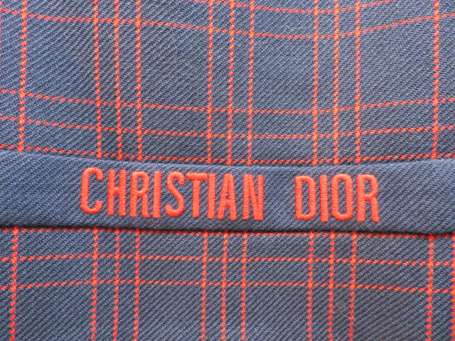 Christian Dior 2021aw CDボタン チェック ラップスカート