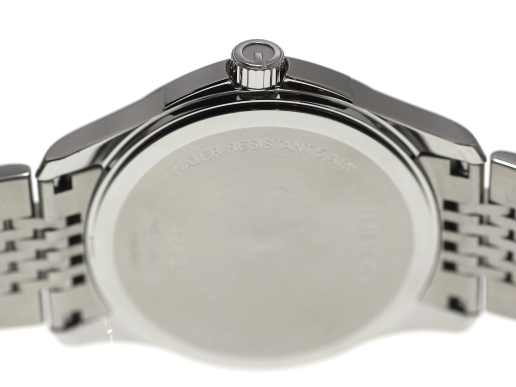 GUCCI グッチ 腕時計 Gタイムレス 126.4 YA126405 ステンレス 12Pダイヤモンドブラック文字盤 クォーツ【472】EY