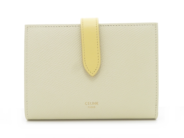 CELINE セリーヌ 二つ折り財布 10B643BRU.01PP ライムストーン