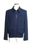 LOUIS VUITTON ルイヴィトン ジャケット ブルゾン メンズ46（約Mサイズ） ネイビー ウール HMFB1WES1/RM221F ES1 HMFB1W