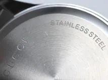 GUCCI グッチ 腕時計 Gタイムレス 126.4 YA126405 ステンレス 12Pダイヤモンドブラック文字盤 クォーツ【472】EY