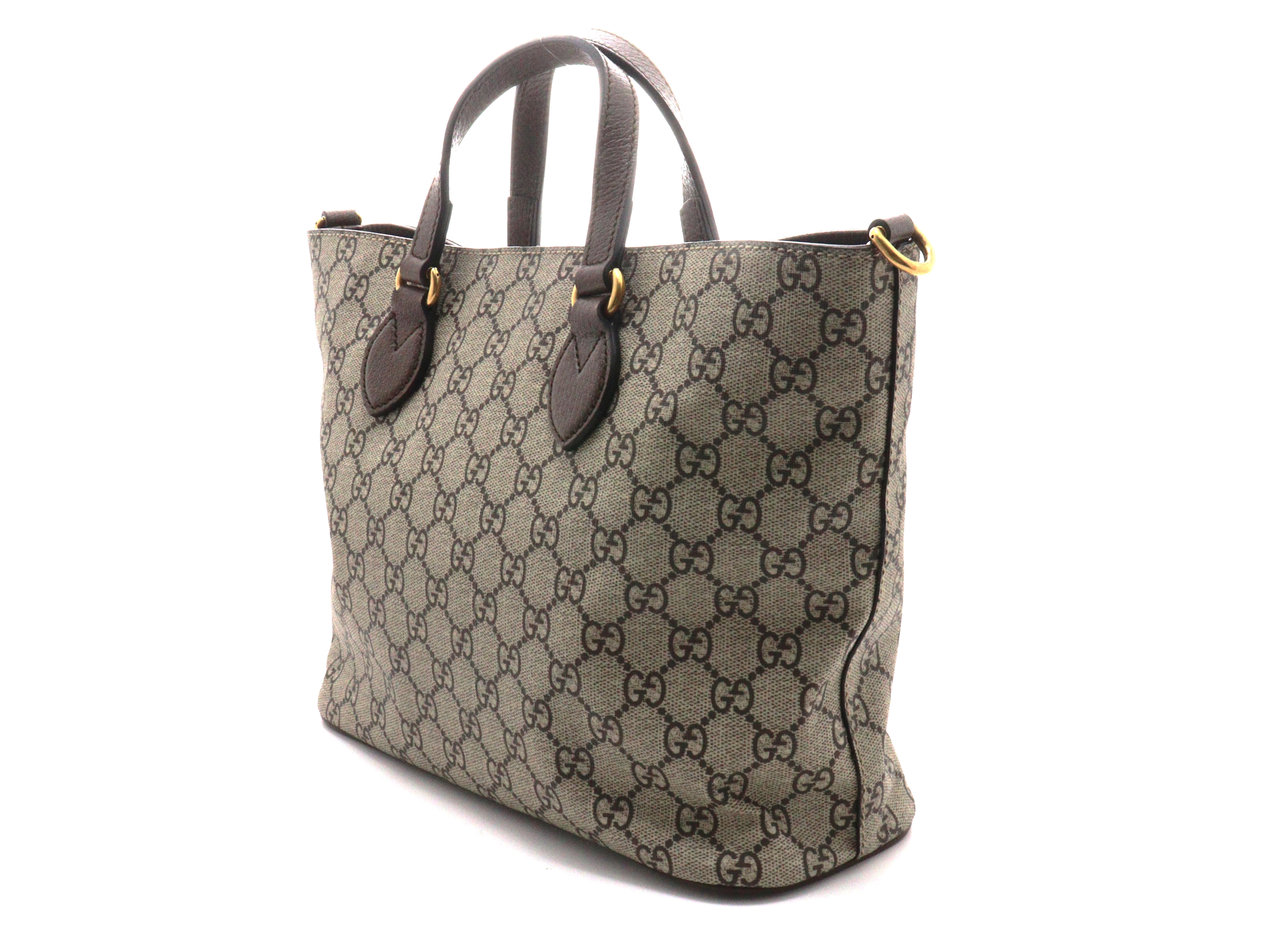 GUCCI　グッチ　ミスティックキャット　GGプリーム　2wayバッグ　ベージュ／エボス　【471】L