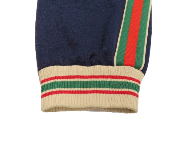 GUCCI グッチ 衣類 GG ジャージージャカードジップアップジャケット&ジョギングパンツ セットアップ メンズM ネイビー ポリエステル 662270/663569XJDE9 （2143300207965）【200】