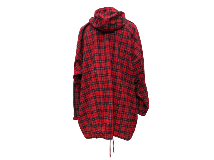 BALENCIAGA バレンシアガ オーバーサイズ フーデッド チェックシャツ  