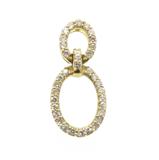 JEWELRY　ノンブランドジュエリー　貴金属・宝石　トップ　K18イエローゴールド　ダイヤモンド約0.50ct　約1.7g　2143700209200　【205】