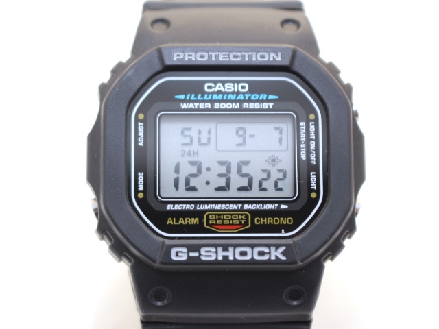 CASIO カシオ 腕時計 G-SHOCK ラバー ブラック DW-5600E
