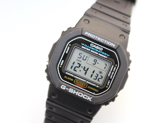 CASIO カシオ 腕時計 G-SHOCK ラバー ブラック DW-5600E