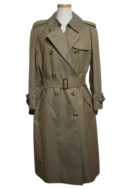 Burberry バーバリー トレンチコート カーキー BURBERRY - バーバリー トレンチコート 90S 玉虫色調 カーキ