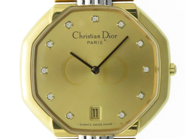 クリスチャンディオール Dior 腕時計 リストウォッチ  ゴールド クオーツ