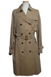 BURBERRY バーバリー 衣類 ライナー付きトレンチコート レディース40 ベージュ コットン FR018-620-51 (2148103863400) 【200】