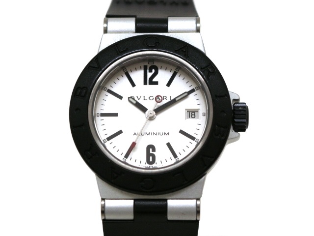 梅042 ブルガリ アルミニウム レディース 腕時計 クォーツ AL29TA