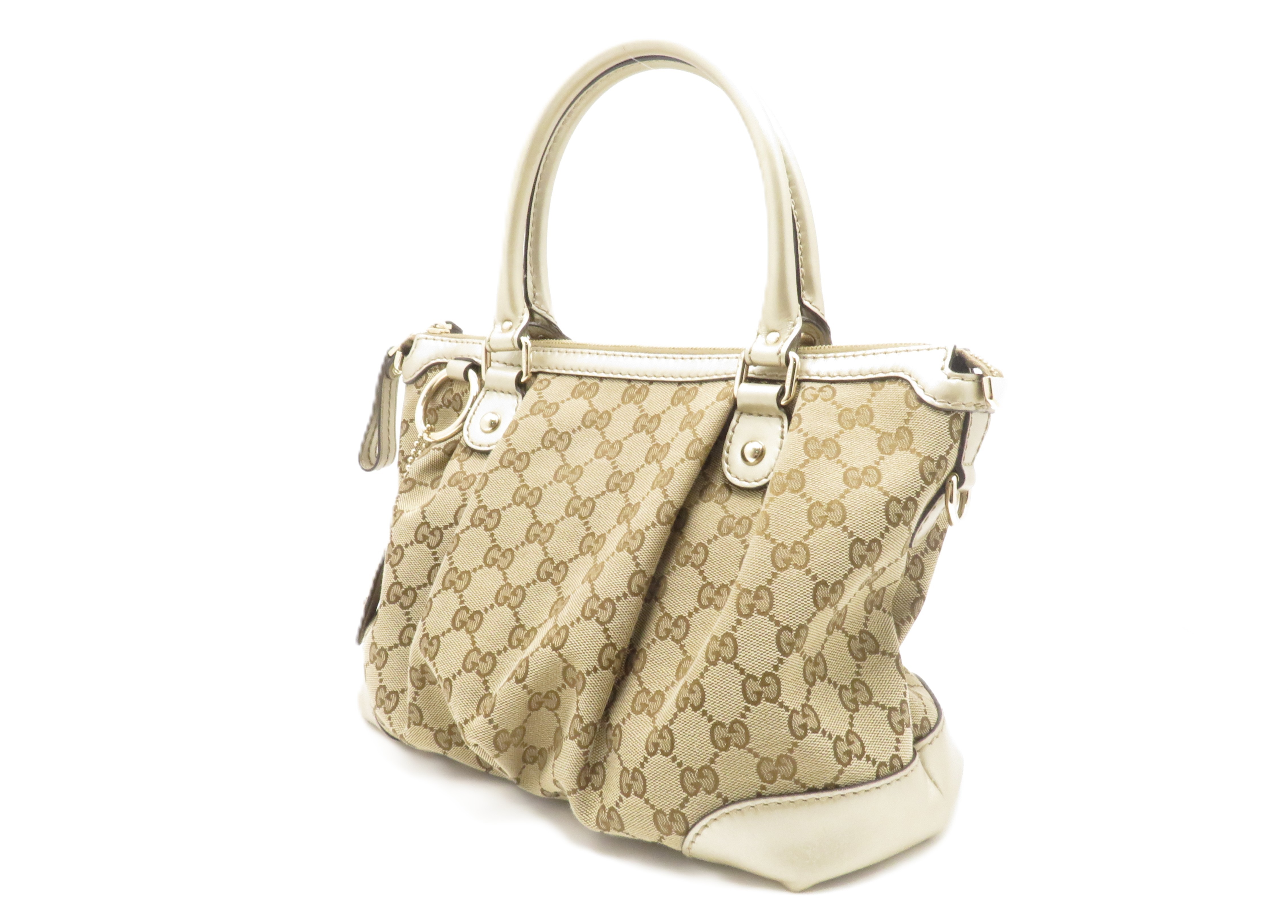 GUCCIスーキー　 ベージュ 美品です GUCCI - 【値下・美品】グッチ GUCCI ハンドバッグ スーキー