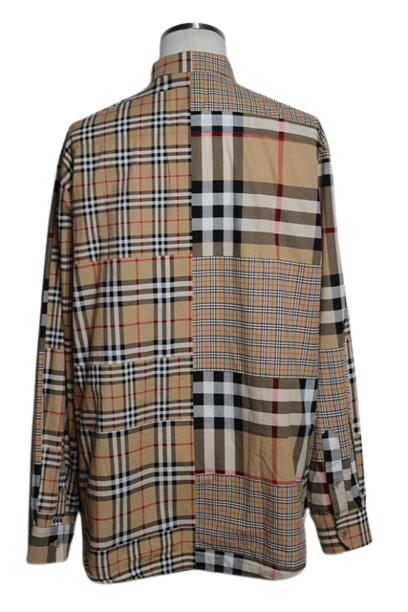 BURBERRY バーバリー 衣類 チェック柄長袖シャツ メンズXL