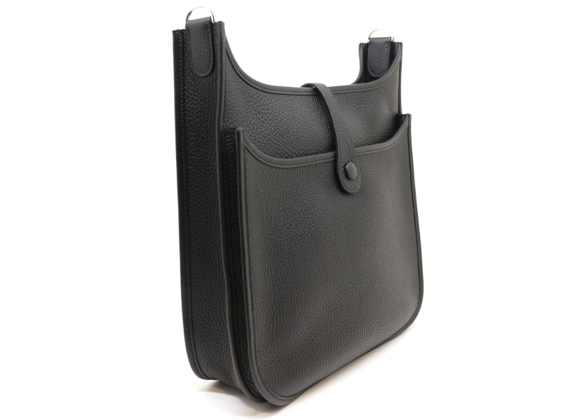 エルメス エブリン29PM 黒 ショルダーバッグ シルバー金具