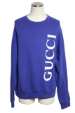 GUCCI グッチ 衣類 ロゴプリントスウェット メンズL ブルー コットン 599345 ( 2148103863578) 【200】