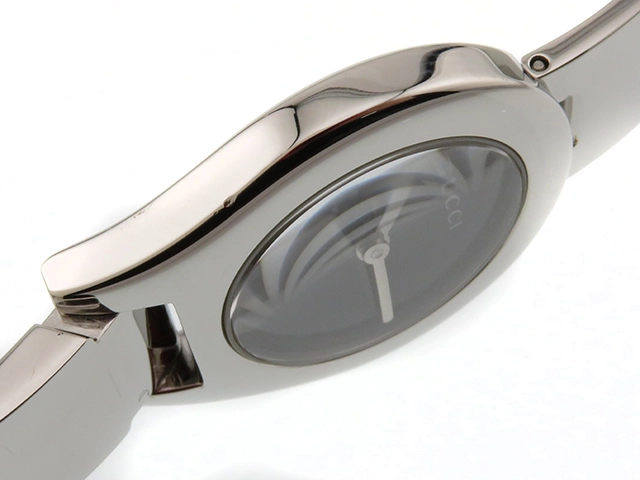 GUCCI　グッチ　6700L　ブラック文字盤　ステンレススチール　クオーツ　レディース時計【430】 2148103715990