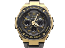 CASIO カシオ 腕時計 G-SHOCK ラバー ブラック GST-W300 電波ソーラー メンズ 2143100524903 【200】