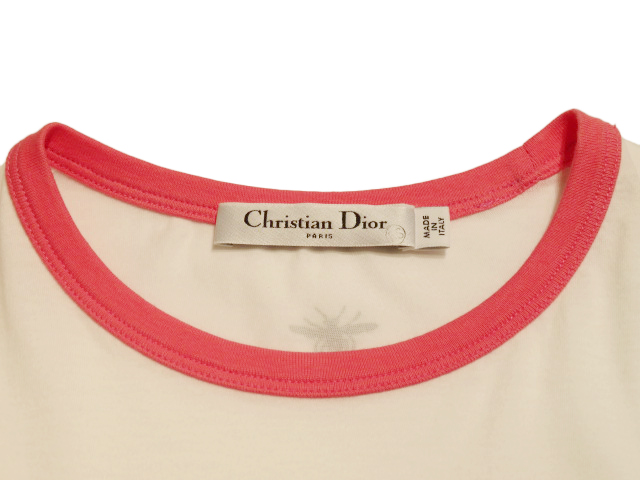 DIOR ディオール バタフライTシャツ レディースS ホワイト