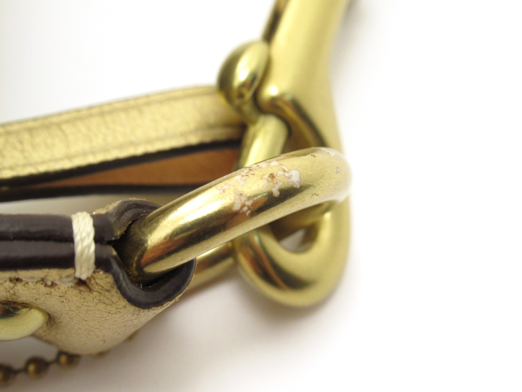 COACH コーチ　アクセサリーポーチ　ハンドバッグ　フック　ゴールド COACH コーチ バッグ シグネチャーアクセサリーポーチ ベージュ